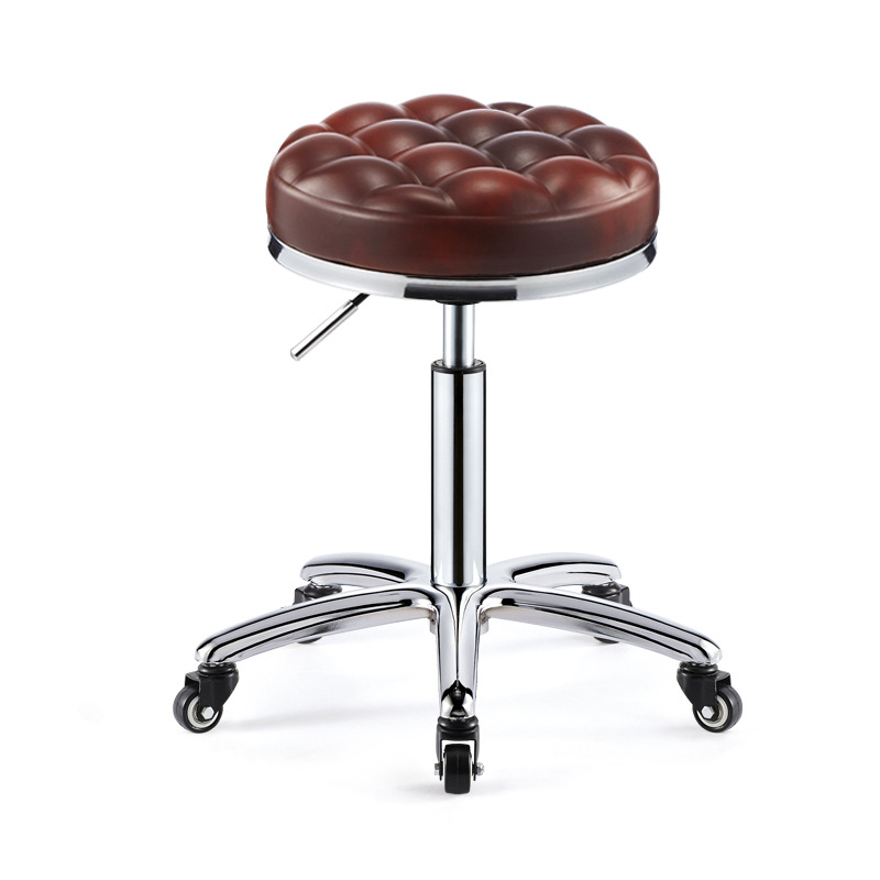 Beauty Stool Pulley Stool Bar Table Bar Chair Rotating Lifting Household Nail Art Round Stool Special for Barber Shop
