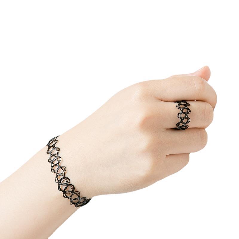 Fishing line necklace factory direct fishing line retro tattoo collarbone necklace collar Yiwu hand-woven jewelry wholesale