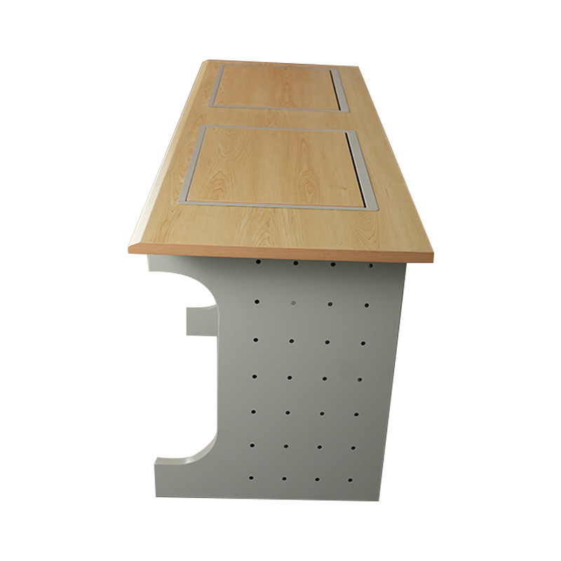Flip Computer Table Multimedia Classroom Computer Table School Training Table Computer Room Hidden Table Embedded Double Study Table