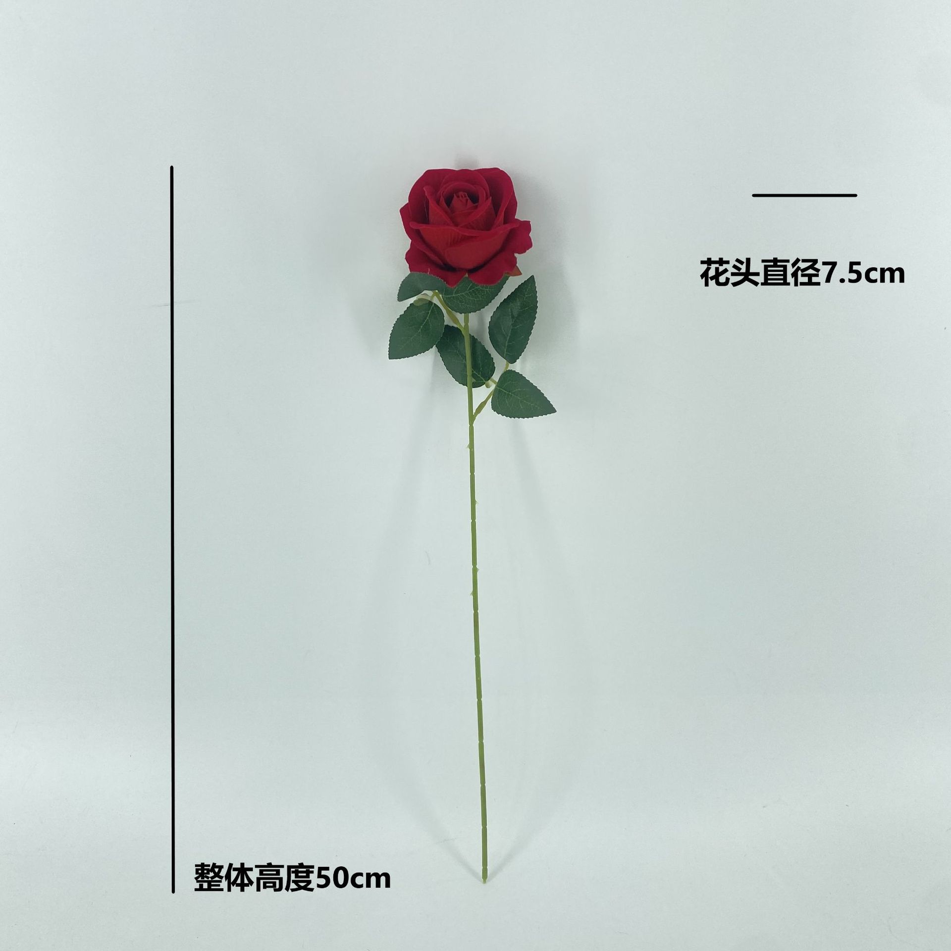 Single Rose Artificial Flower Rose Wall Waterfall Landscaping Artificial Flower Wedding Decoration Props Photography Background Props