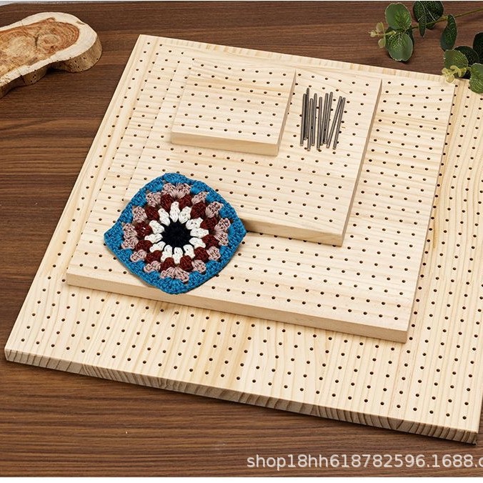 Hand-woven diy hook sheet shaping hand-made knitted wool positioning hole board crochet qualitative board complete set of finished products