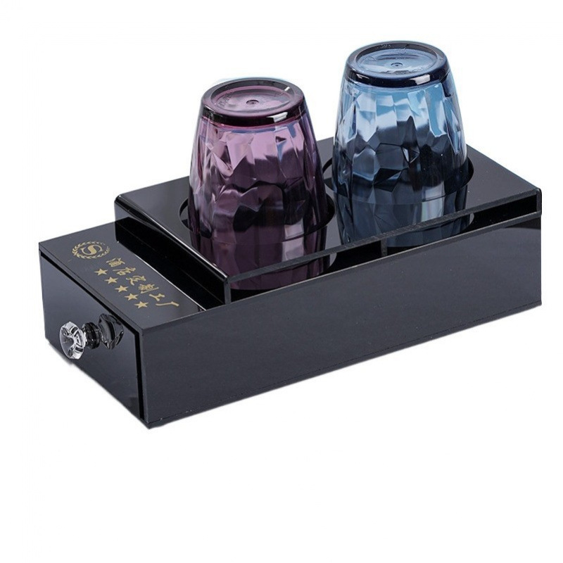 Hotel Toothbrush Box Acrylic Hotel Toiletries Tray Storage Box Guest Room Bathroom Consumables Box