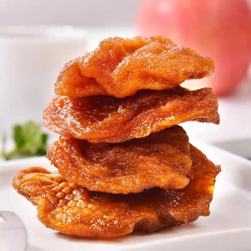 Dried Apples 100g, Steamed Three Times and Sun-Dried, Authentic Candied Apples, Soft and Chewy, Dried Apples, Dried Fruits, Ready for Delivery