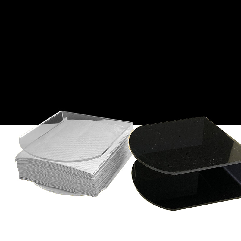 Cross-Border Acrylic Western Restaurant Cafe Cocktail Napkin Holder U-Shaped Transparent Tissue Box Square Towel Storage Rack