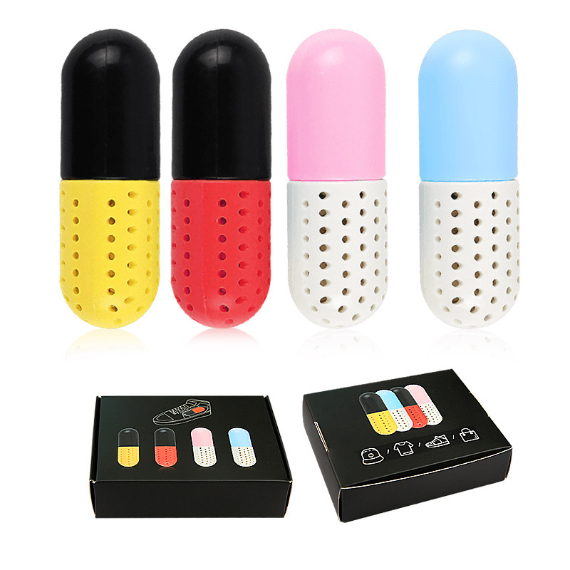 Sneakers Deodorizing Capsule Sports Shoes Leather Shoes Shoes Inner Heart to Deodorizing Foot Sweat Shoes Dehumidification Moisture-proof Desiccant