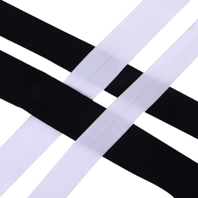 Colorful Elastic Edging Strips for Underwear Waistbands, down Jacket Cuffs, Fold-Over Nylon Edging Elastic Bands