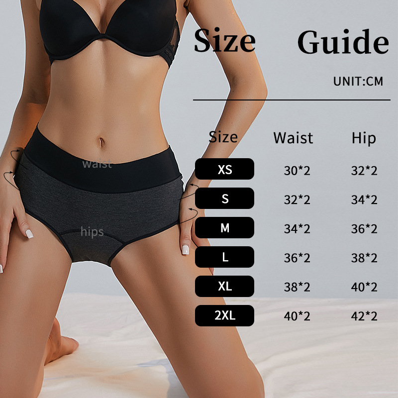 Foreign Trade International Multi-Size Menstrual Pants High-Waisted Women's Breathable Period-Specific Safety Underwear 9035