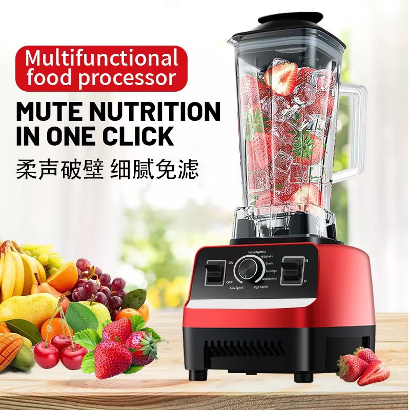 Cross-Border Foreign Trade Blender Stainless Steel Food Processor High-Power Blender Juicer Mixer Ice Crusher