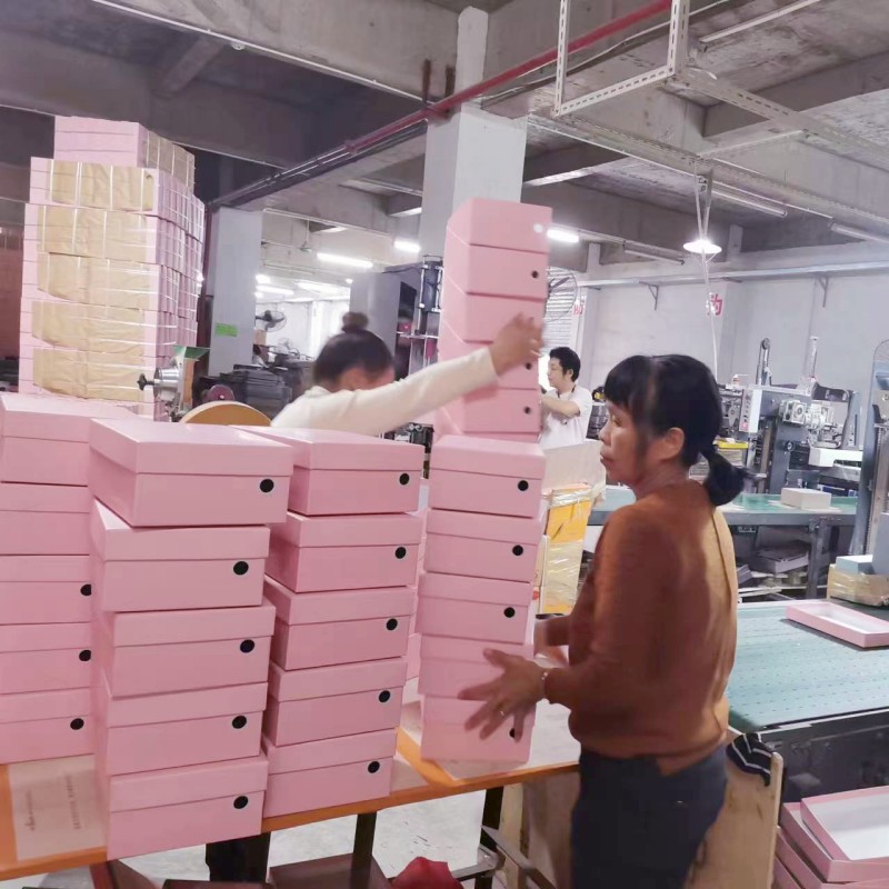Manufacturers to Produce Shoe Box Colorful Molding Pink Women's Shoe Box Packaging Handmade Box