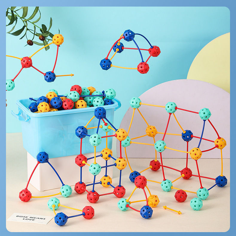 Three-Dimensional Geometry Versatile Bead Ball 3D Assembly Building Blocks Kindergarten Enlightenment Toys Educational Building Blocks