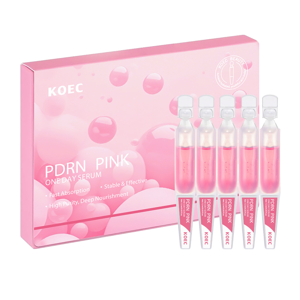 Koec Powder Pdrn Skincare Set Single-Use Essence 10-Pack Peptide English Face Cream Essence Eye Cream Mask Wholesale