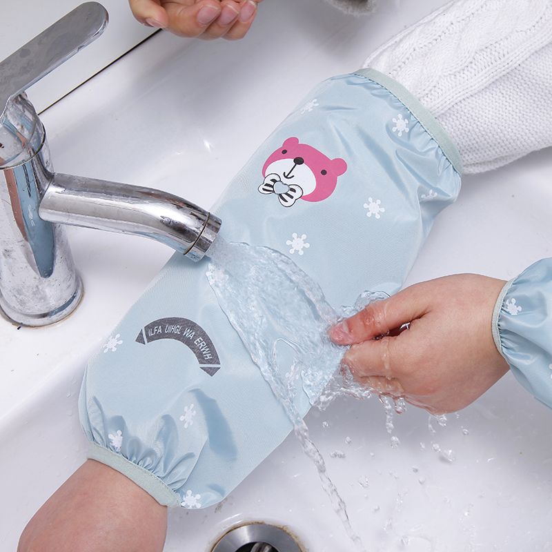 Sleeves waterproof and oil-proof for boys and girls children anti-dirty sleeves for work and home wear-resistant thickened in autumn and winter