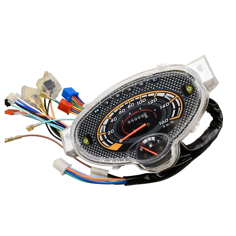 Thailand Hot Selling Motorcycle Instrument Suitable for Honda Wave125R Code Meter Mechanical Oil Gauge Speedometer Wholesale