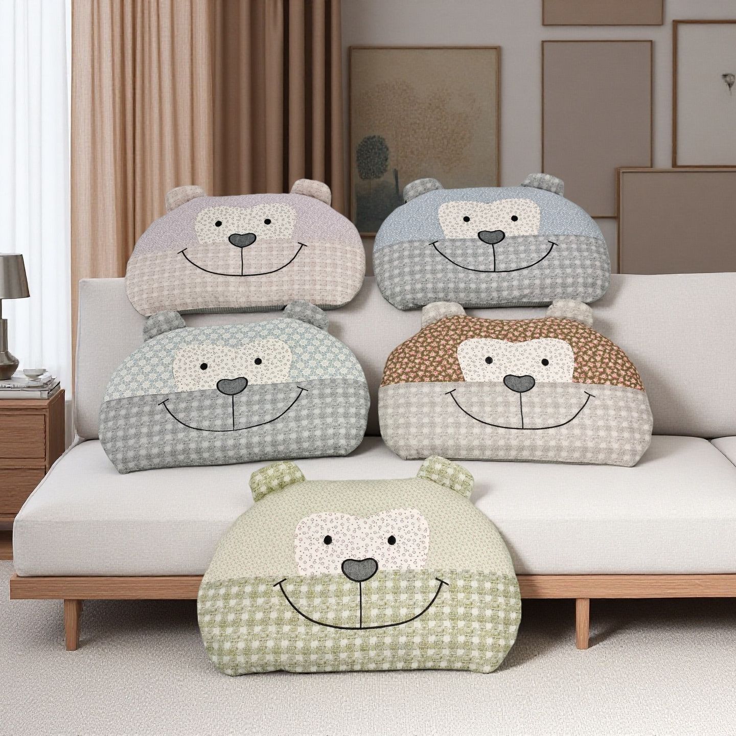 Хлопковая наволочка, мультяшная, милый обезьяна, наволочка из гречневой шелухи, чистый хлопок, для детей и взрослых, оптовая продажа