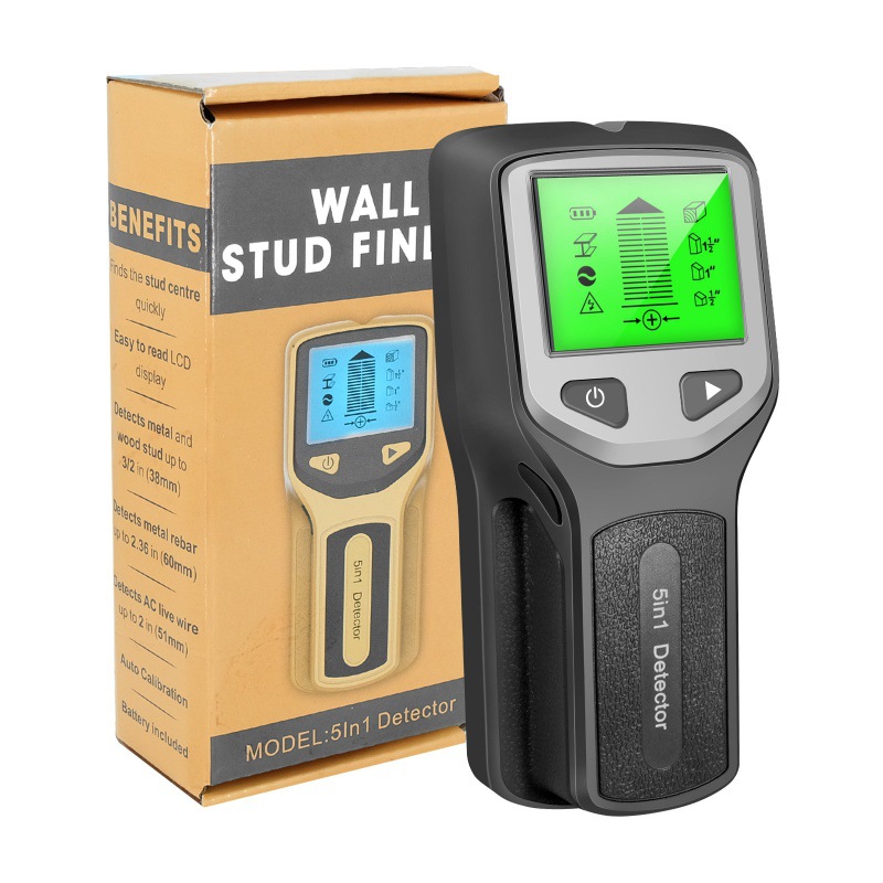 New 5-in-1 Wall Detector, Stud and Pillar Detector Measuring Instrument, Wall Metal Detector