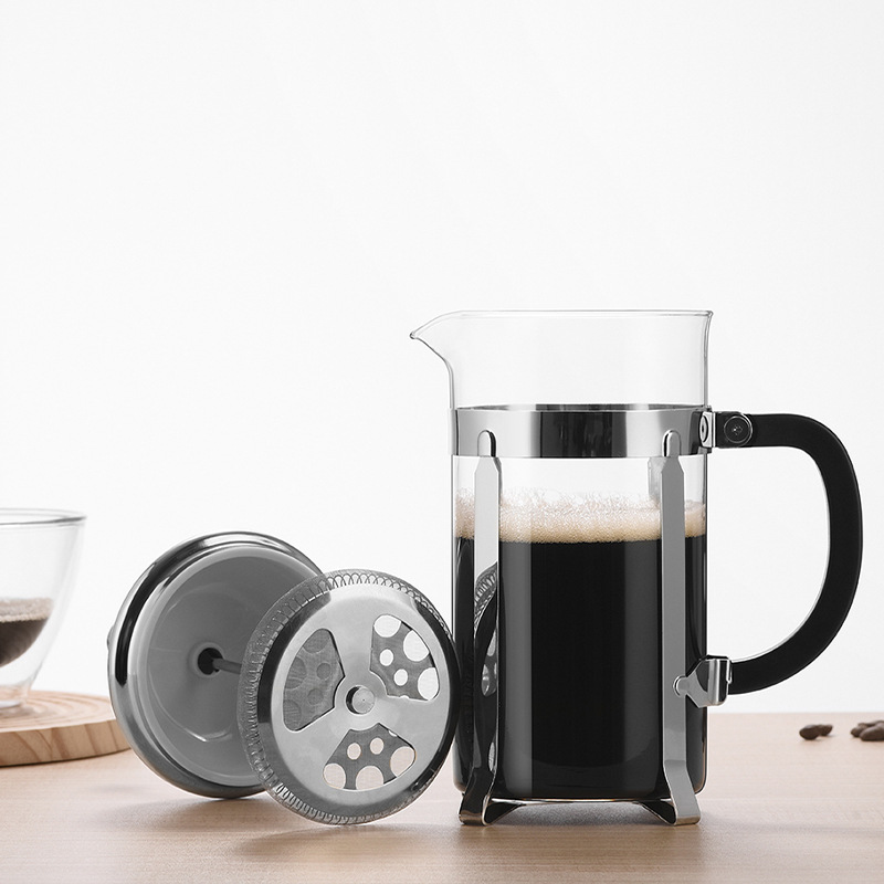 Glass Presser Household Manual Milk Foamer Milk Presser Tea Maker Hand Coffee French Filter Presser