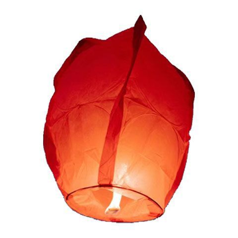 New Kongming Lantern Thickened and Enlarged Flame-Retardant Paper Fireproof Four-Color Tail Wishing Lantern Sky Lantern Whole Box Wholesale