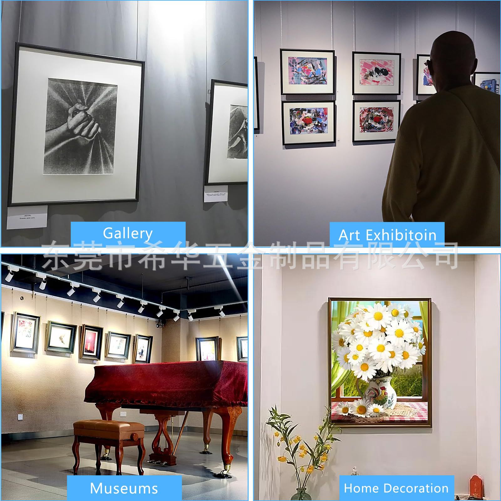 Wire Rope Hangers Track Art Museum Hanging Rope Hook Code Hanging Rope Book Gallery Exhibition Decorative Painting Hanging Line Hook