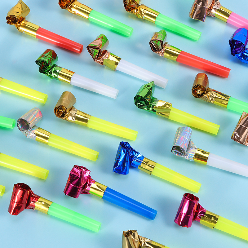 Children's Toys Birthday Blowing Dragon Whistle Funny Creative Blowing Roll Stall Toys Wholesale Party Cheering Props