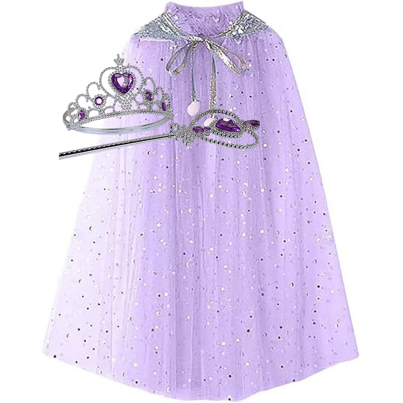 Elsa Cloak Set Halloween Children's Day Performance Costumes Children's Toys New Year's Toys Gifts for Children