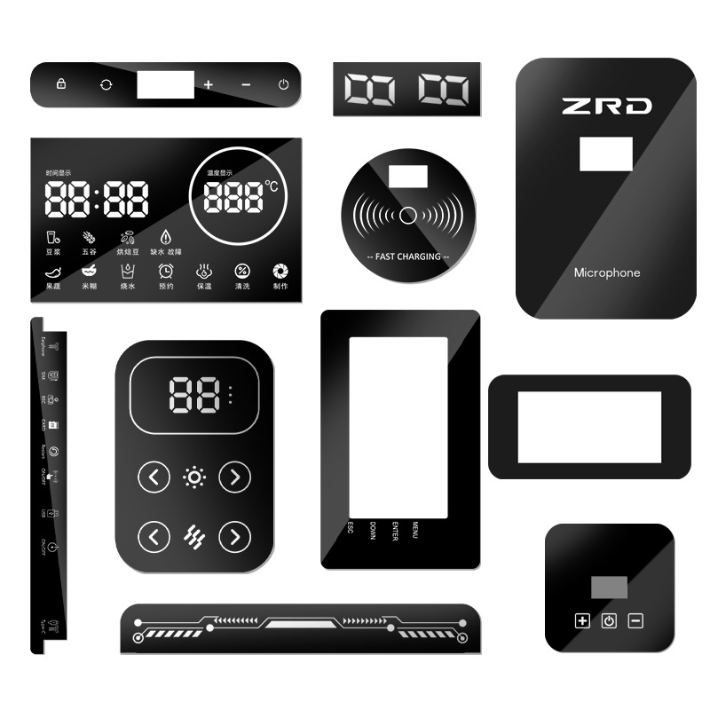 Silk Screen Pc Lens Panel Transparent Window Mirror Acrylic Lens Flashlight Camera Brown Translucent Cutting