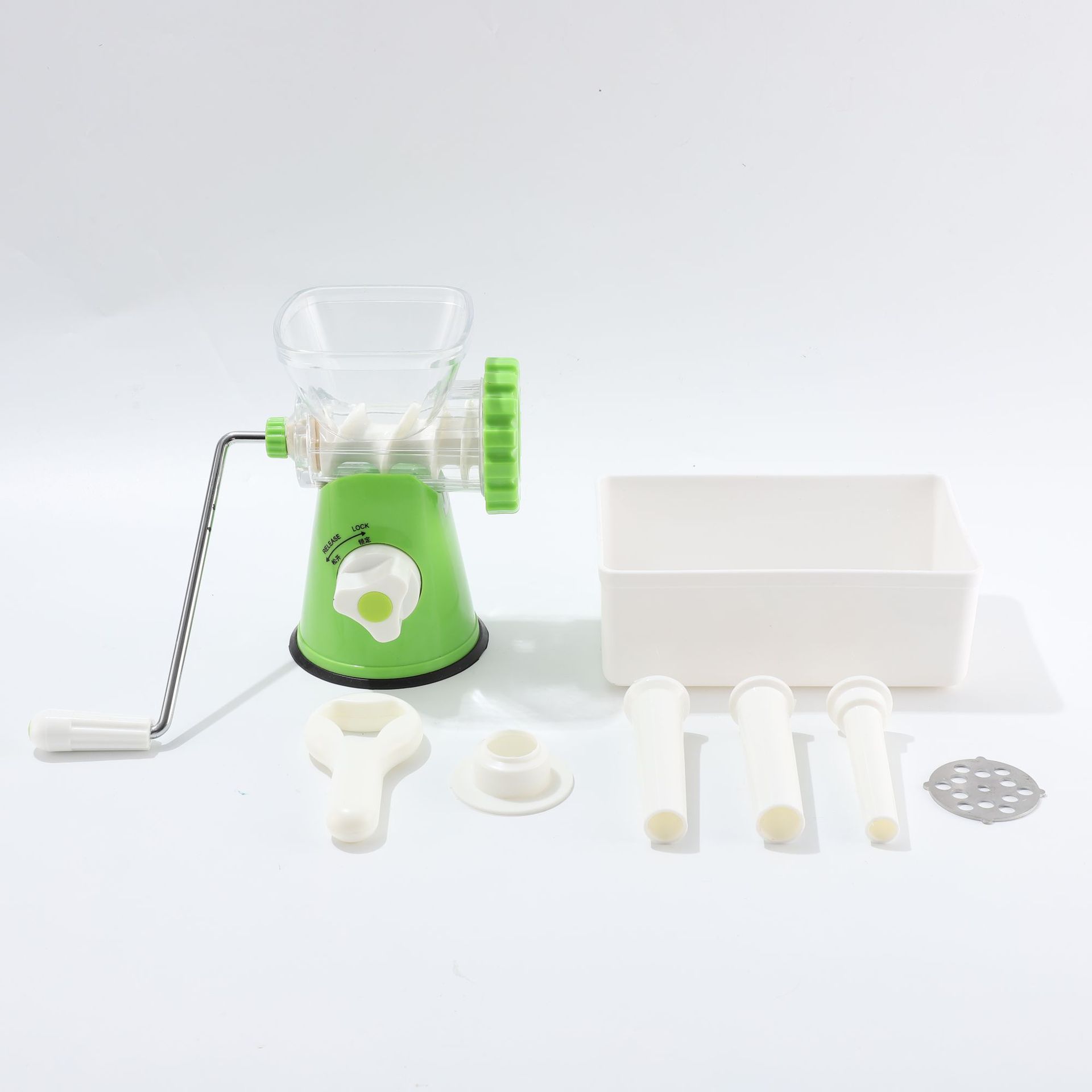 Manual Meat Grinder Sausage Stuffer Home Multifunctional Hand-Crank Meat Grinder Sausage Stuffer Sausage Dumpling Filling Tool