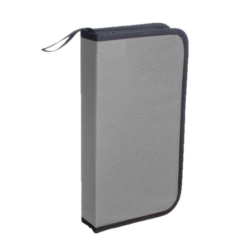 In-Stock Cd Case 80-Piece Oxford Cloth Cd Box Car Cd Storage Box Thickened Inner Pages Disc Case Cross-Border
