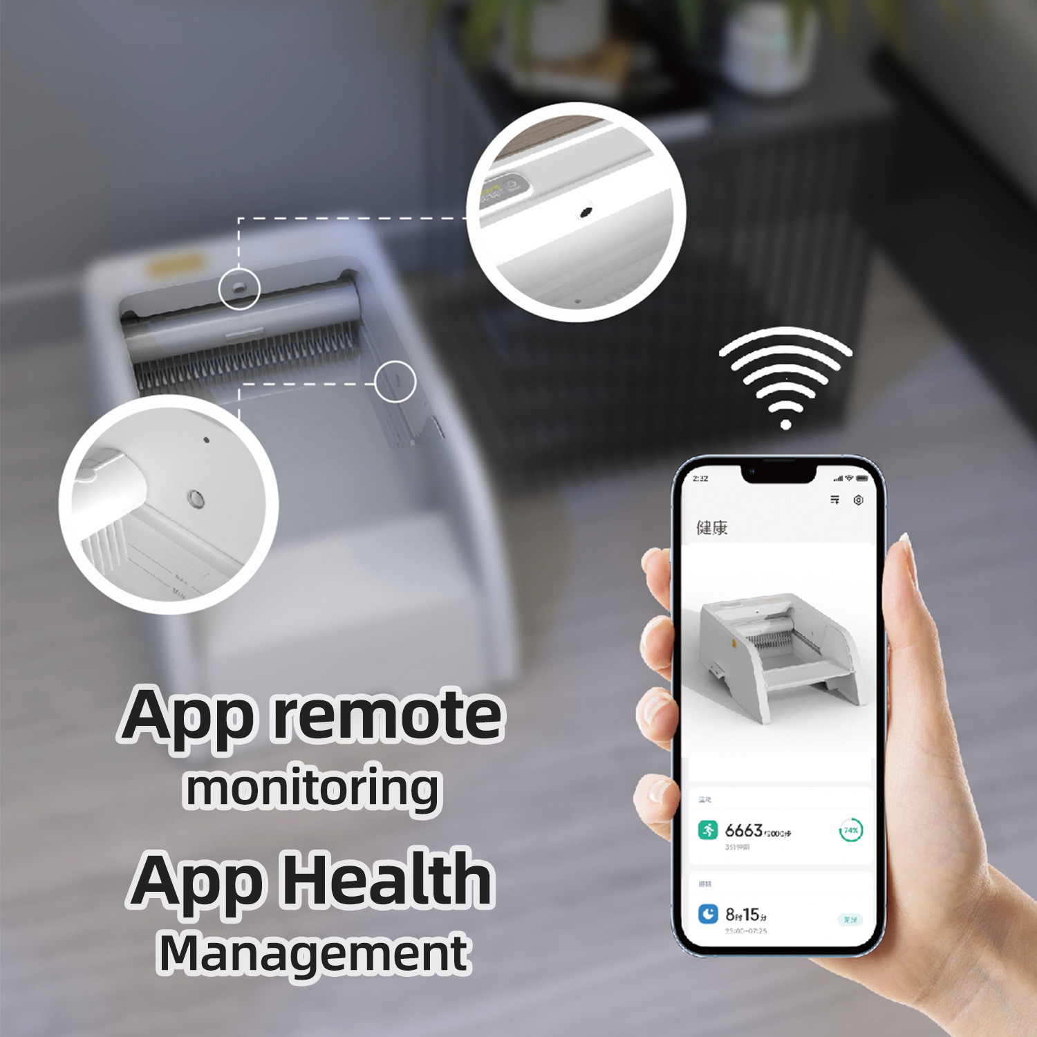 Shuoke Original 2024 New Open Smart Cat Litter Box Fully Automatic Cleaning Top Sand Multi-cat Detection ap