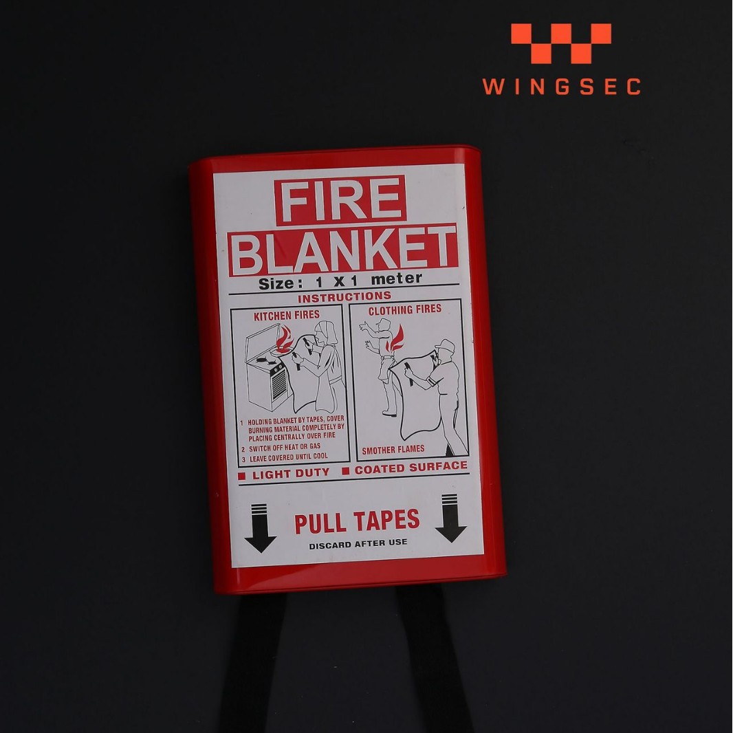 Огнеупорное одеяло En1869 1*1м, сертифицированное для кухни, для самоспасения