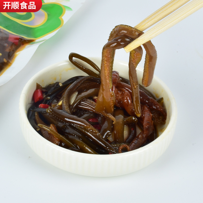 Wholesale seaweed dish ready-to-eat cold mix sea bamboo shoots sea tricholoma tendon commercial snacks casual spicy seaweed dish