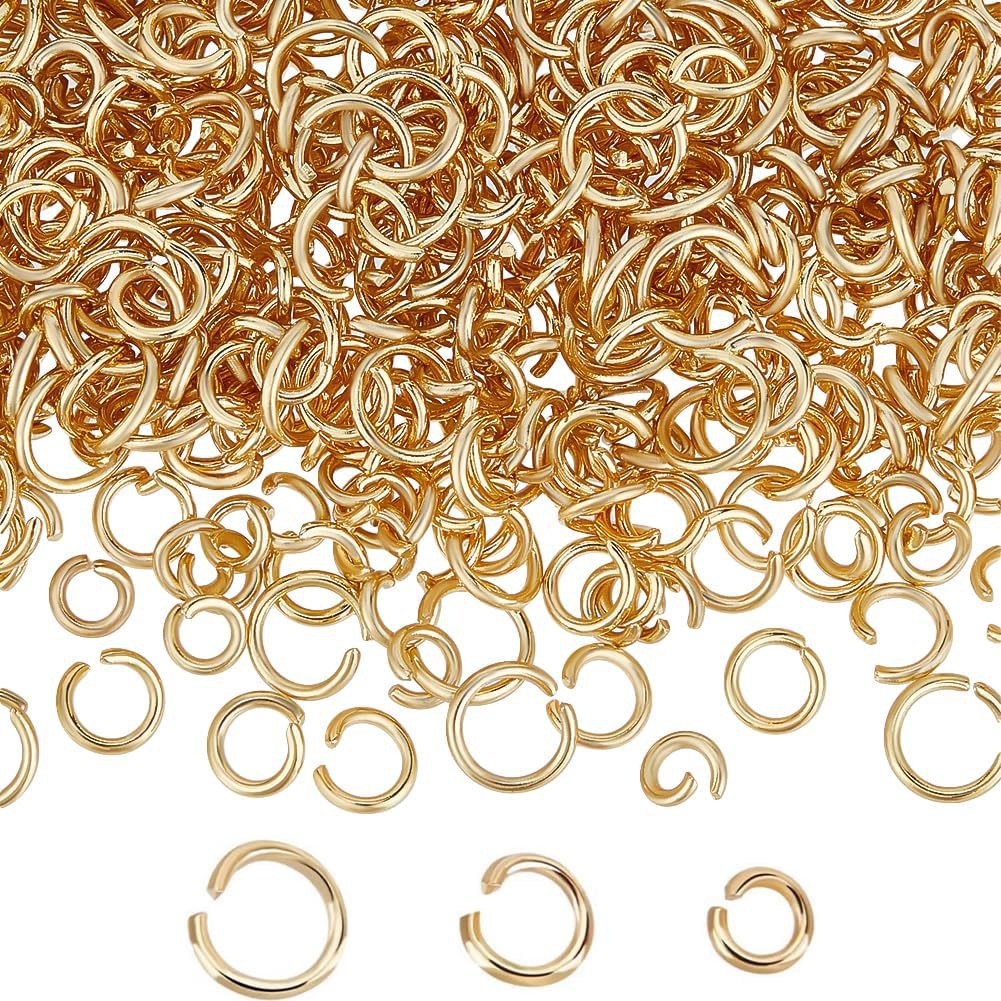 Factory Direct Sales Stainless Steel Open Ring DIY Gold Jewelry Connecting Ring Closed Ring Handmade Necklace Hanging Ring Accessories