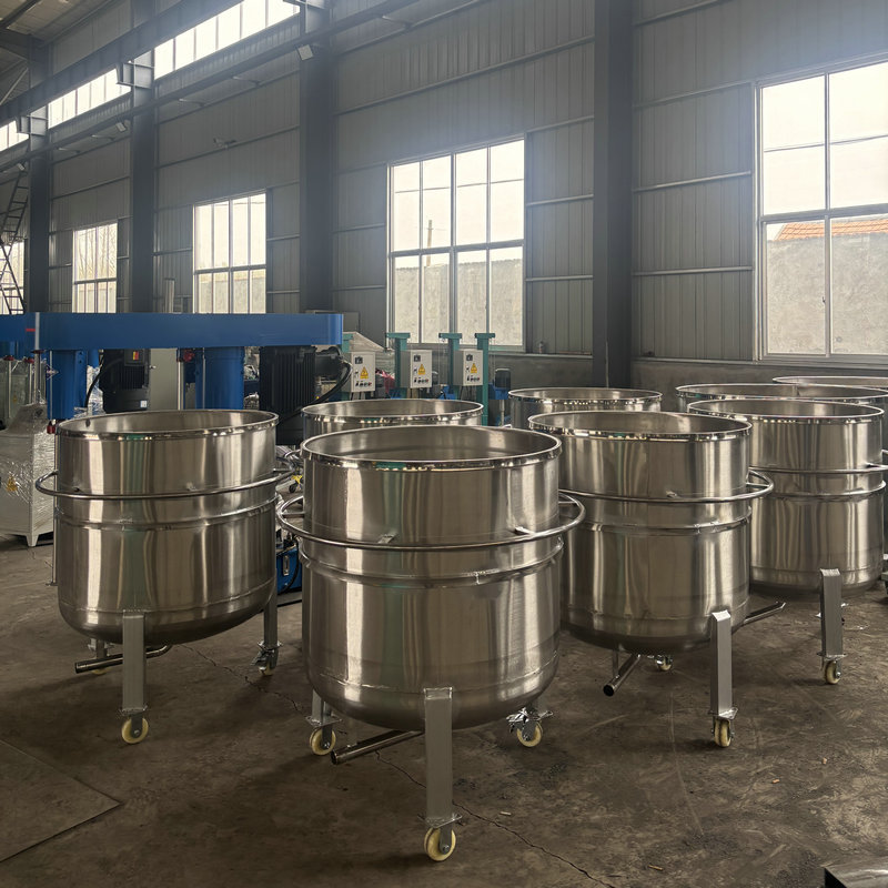 Готовый цилиндр из нержавеющей стали от производителя, мобильная емкость для хранения химикатов, бочка для смешивания и дисперсии красок и покрытий