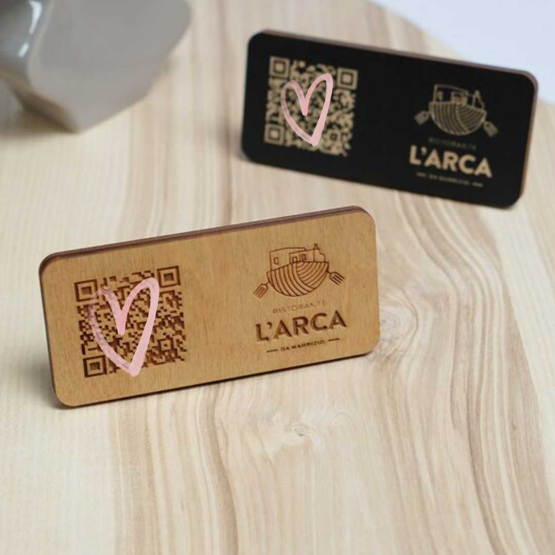Персонализированная креативная деревянная карта заказа с QR-кодом для ресторана, лучший подарок для друзей и пар