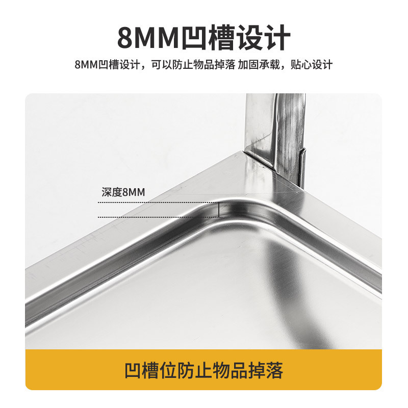 Stainless Steel Dining Cart Three-Layer Serving Cart Restaurant Hotel Commercial Restaurant Bowl Collection Cart Thickened Mobile Tea House Trolley