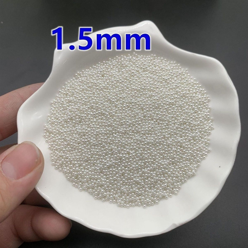 Круглая перламутровая мини-накладка из ABS, без пор, смешанные маникюрные аксессуары DIY, размеры 1.5-6мм