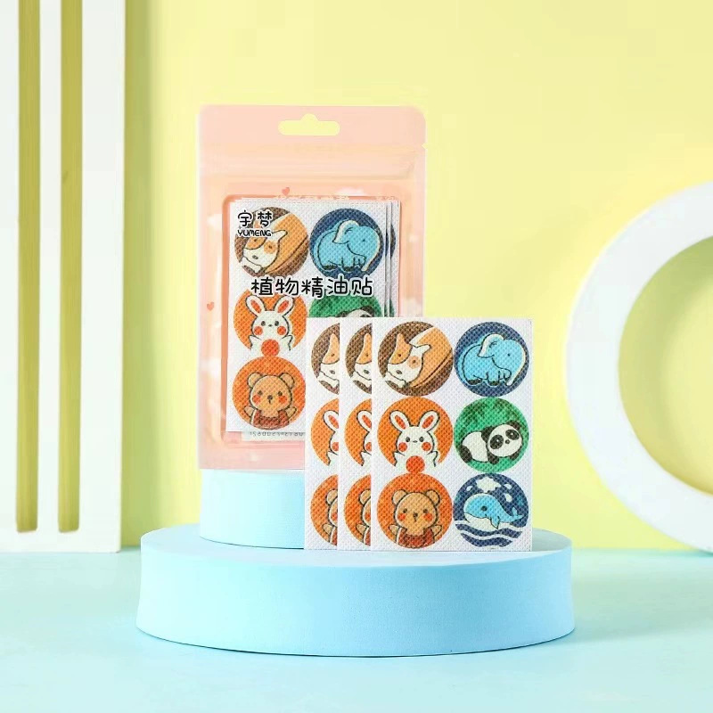 Plant Essential Oil Sticker Anti-insect Biting Children's Anti-bite Outdoor Anti-mosquito Repellent Mosquito Repellent Mosquito Repellent Cartoon Sticker for Hair