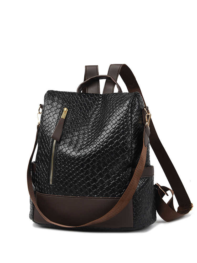 Business Backpack for Commuting and Business Trips, Large Capacity, Woven Pattern, Business Backpack Bags, Multi-Functional Backpack