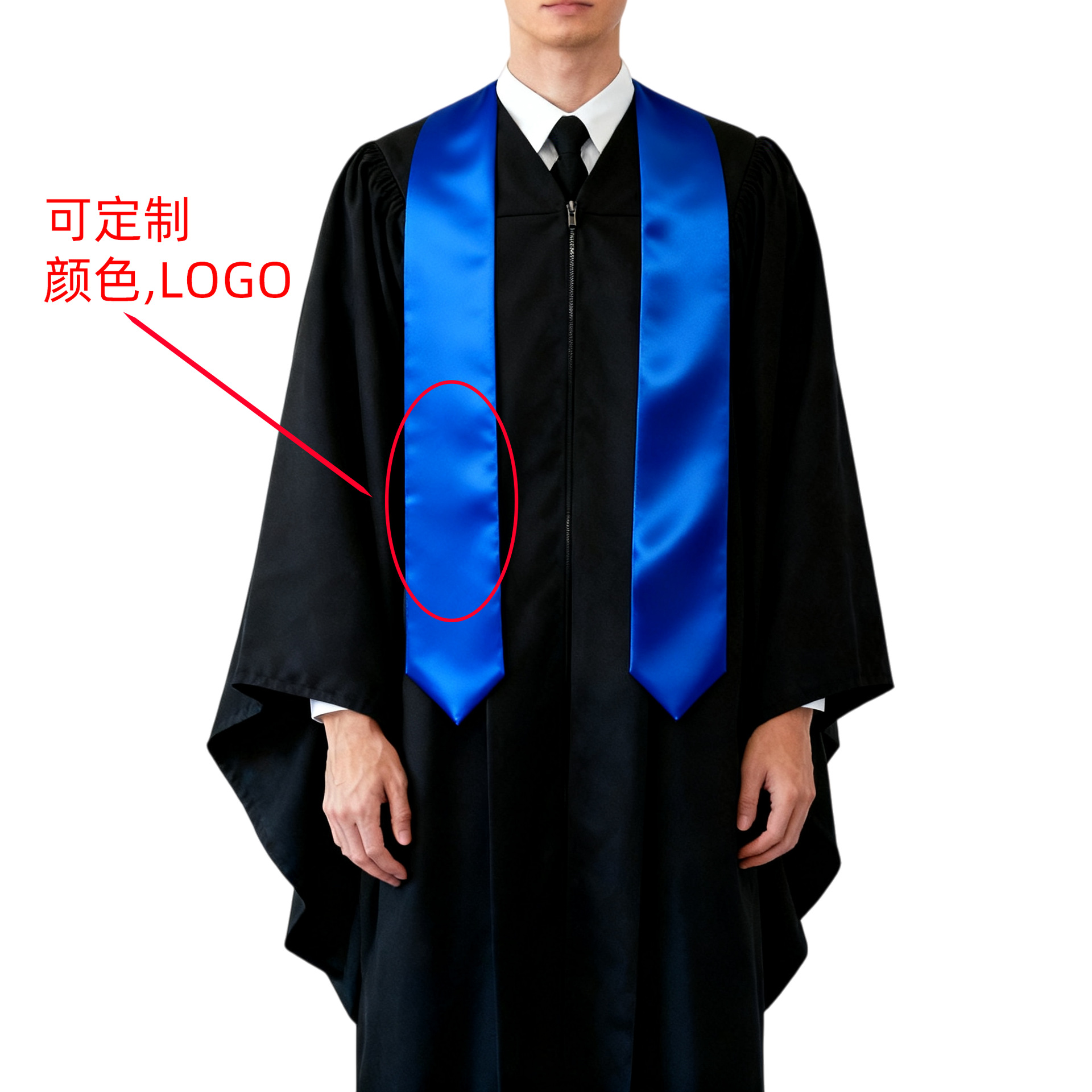 Cross-Border Graduation Award Scarf Decorative Shoulder Strap Ribbon Party Scarf Hair Tie Ribbon Shoulder Strap
