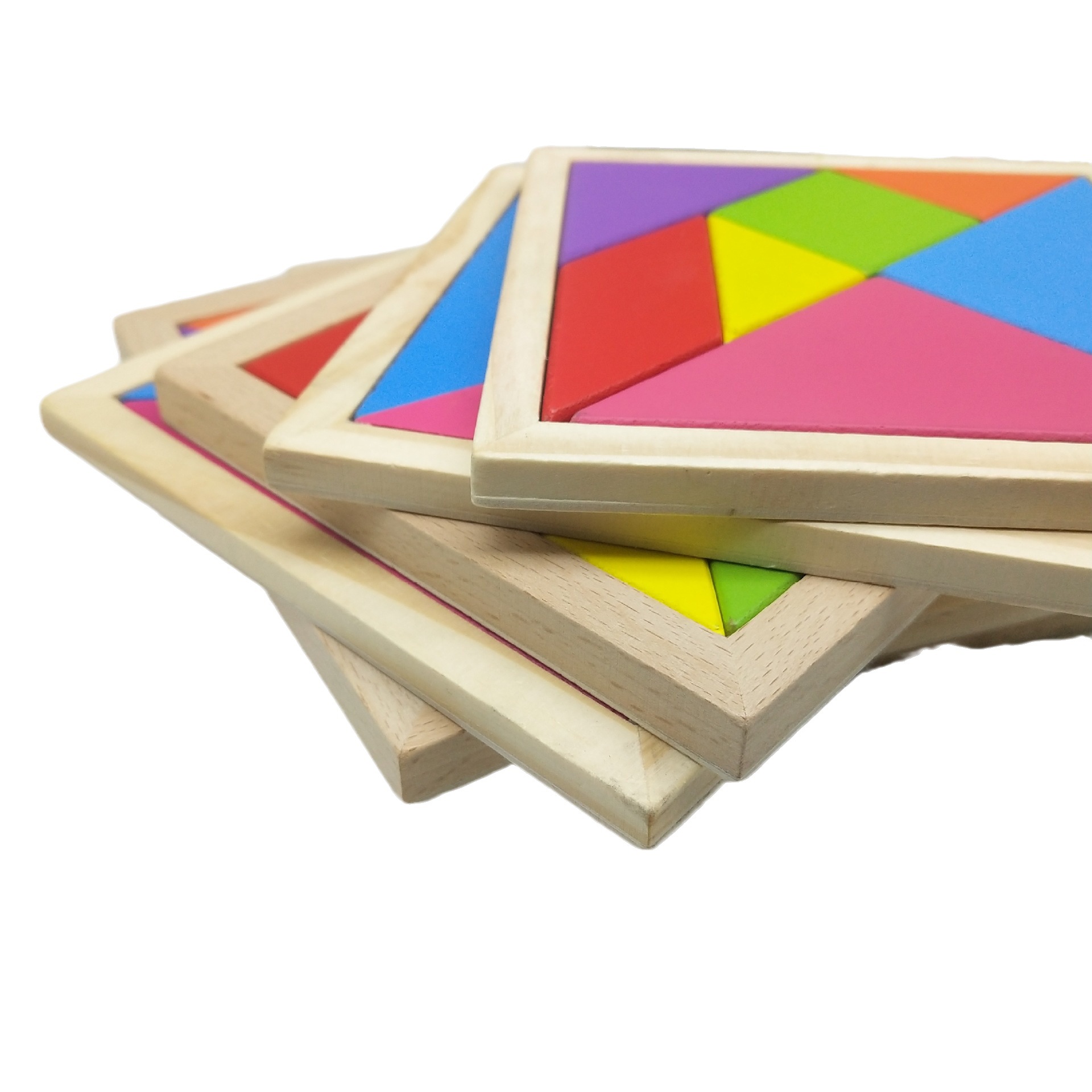 Kindergarten Varied Tangram Teaching Aids Assembled Geometric Shape Benefitable Intelligence Toys 6-12 Years Old Children's Small Gift Award