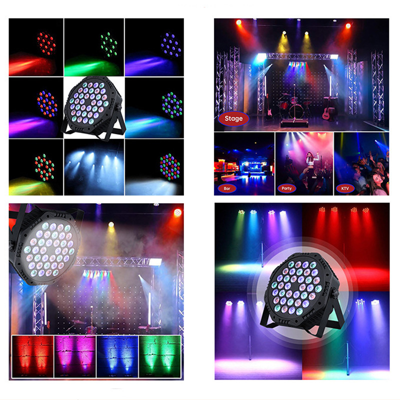 Cross-Border Led 10W Stage Light Ktv Wedding Performance Bar Stage Flash Par Light Sound-Controlled 18 Beads 36 Beads Par Light