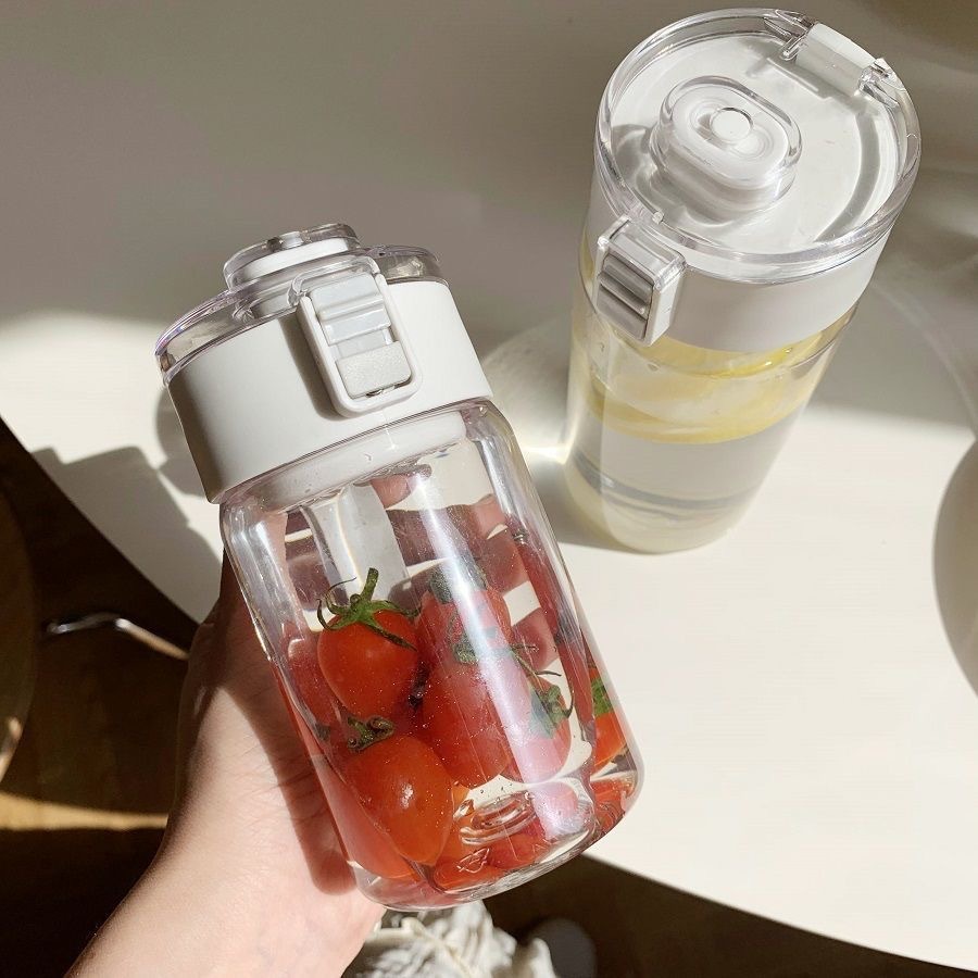 Wuyin Flat for Girls High-value Simple Portable ins Small Internet Celebrity Space Cup Plastic Cup