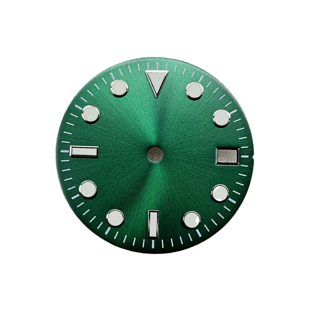 Watch Accessories No Mark 28.5mm Dial Sun Pattern Green Luminous Suitable for NH35,NH36,4R36 Movement