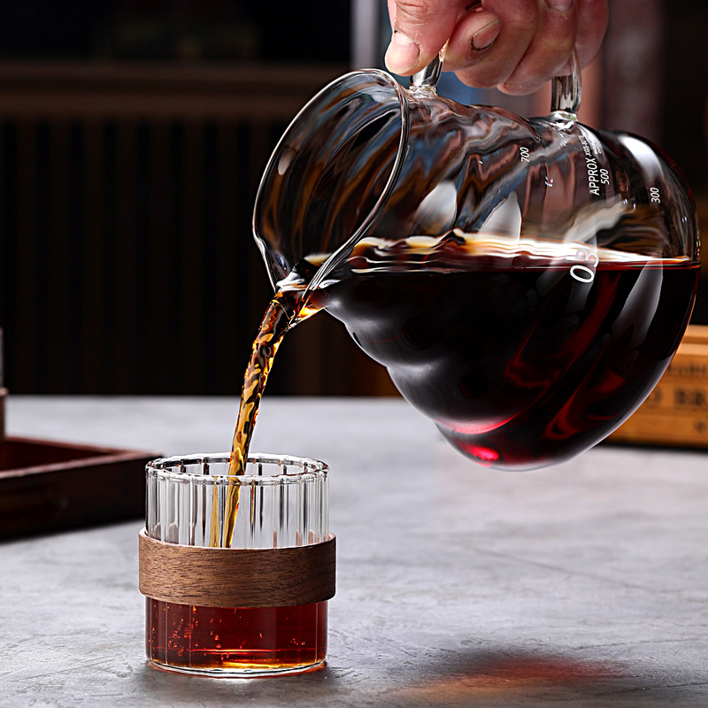 Supply of High Borosilicate Glass Coffee Hand-Brewed Sharing Pot Drip Filter Cup Household Set Moka Pot Cold Brew Pot