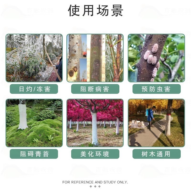Guoguang Song'Er Membrane Film Protects Winter Fruit Tree Trunks Against Insects and Frost, Whitening and Brushing Trees with White Lime to Resist Cold, Sterilize and Dilute-Free
