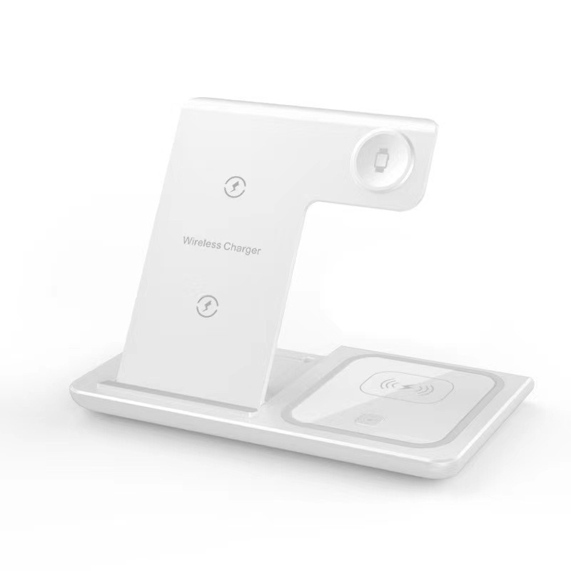New Three-In-One Wireless Charger Suitable for Apple Android Phones 15W Vertical Foldableable Wireless Charging Stand