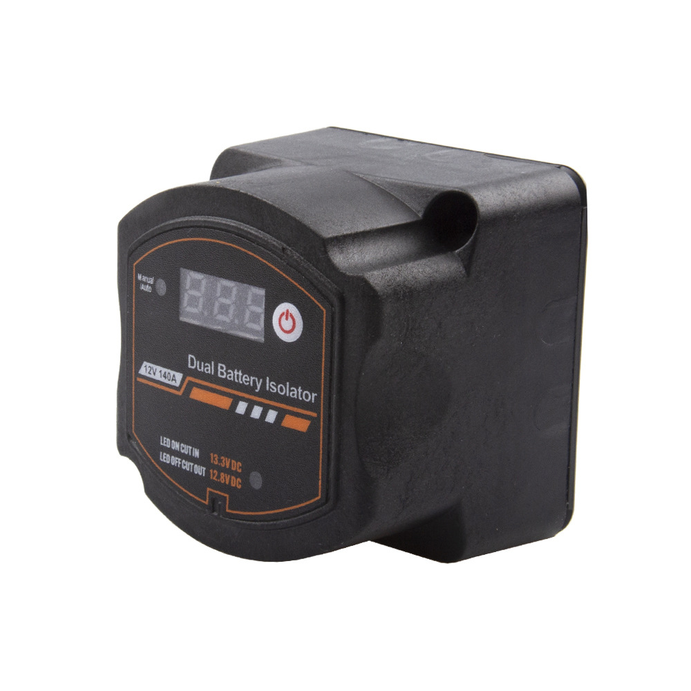Car Boat Yacht Smart Dual Battery Isolator Controller Relay Led Digital Display 12V140A Battery Modification