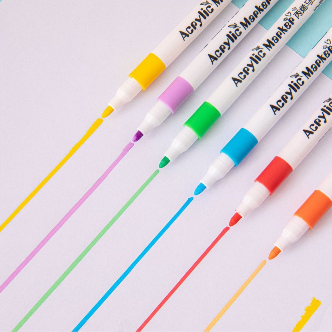 Boxed water-based acrylic marker children's suit art graffiti pen opaque waterproof large capacity student painting