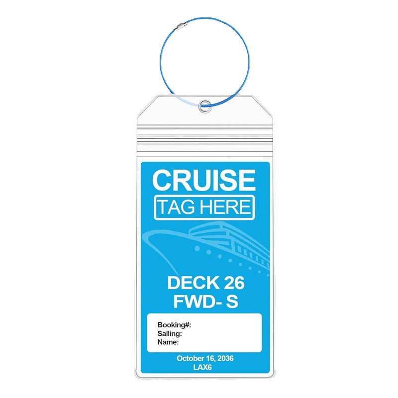 Transparent pvc soft plastic aircraft luggage boarding tag waterproof anti-loss pvc tag tag luggage case card cover