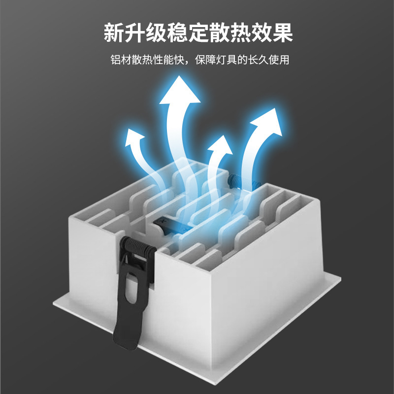 Modern Embedded Narrow Edge Wide Line Light Grille Long Linear Light High Display Wall Washer Spotlight Villa Without Main Light