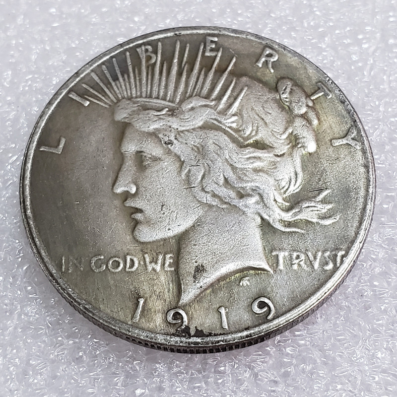 Antique Crafts 12 American Goddess Peace Yuan Export Commemorative Coins Silver Coins